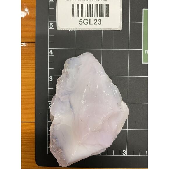 Pink Art Glass Cullet Glowing Manganese Slag Glass #5GL23 - Picture 7 of 7